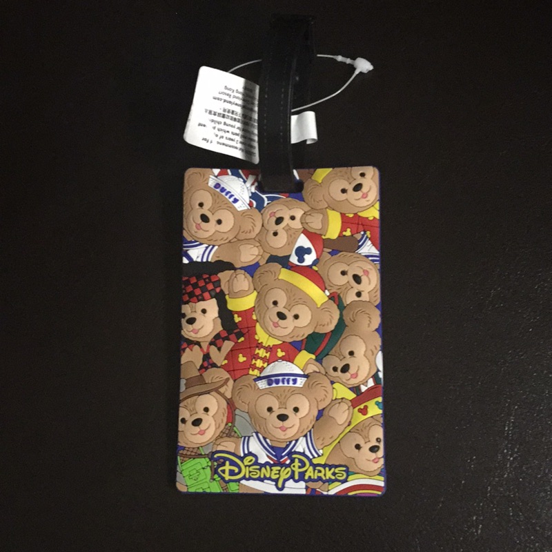 香港迪士尼-達菲熊 duffy 滿版行李吊牌