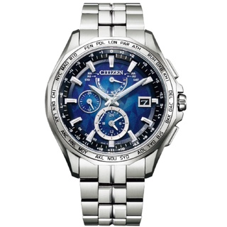 CITIZEN 星辰 AT9098-51L 日本藍限量款鈦金屬光動能電波萬年曆手錶 42.7mm