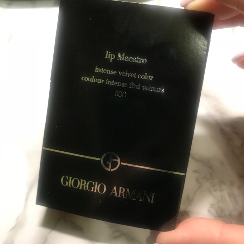 Giorgio armani奢華絲絨訂製唇萃#500 精巧版