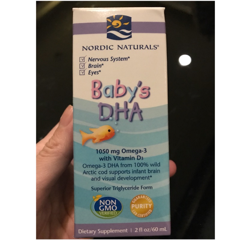 Nordic Naturals Baby's DHA 北歐天然 寶寶 嬰兒專用 DHA + 維他命 D3滴劑 魚油