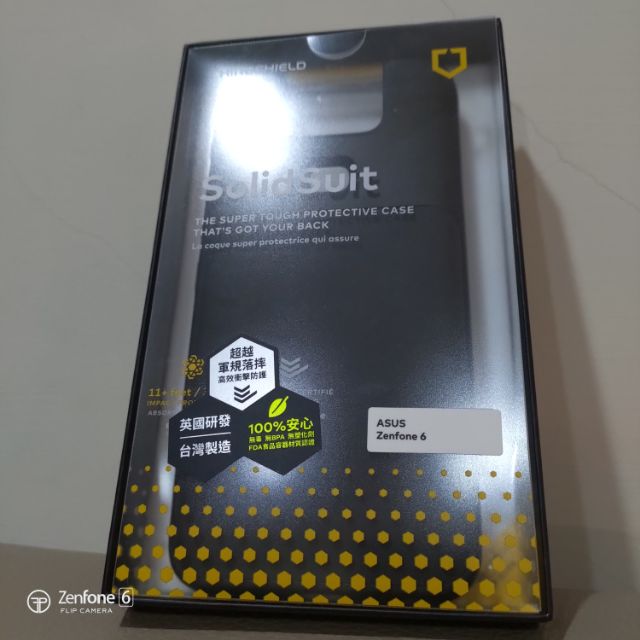 ASUS Zenfone 6 犀牛盾SolidSuit防摔背蓋手機殼
黑框 / 經典黑