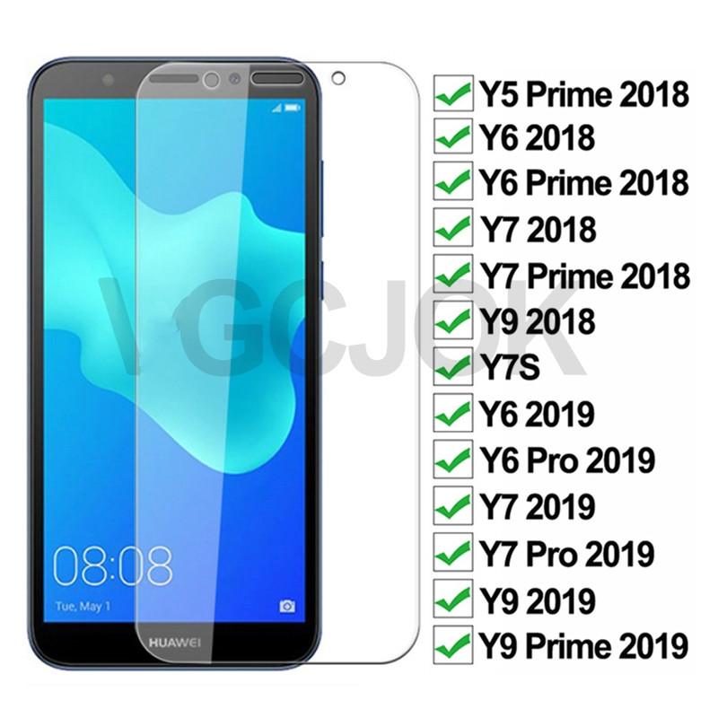 保護鋼化玻璃華為y9 Y6 Pro Y7 2019全面屏保護膜Y7 Y5 Y6 Y6S Y9S Prime 2018 Y
