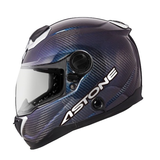 ASTONE GT-1000F 變色龍 透明碳纖藍紫 內墨鏡片 通風系統 吸濕排汗 航太材質 碳纖維 全罩式 安全帽