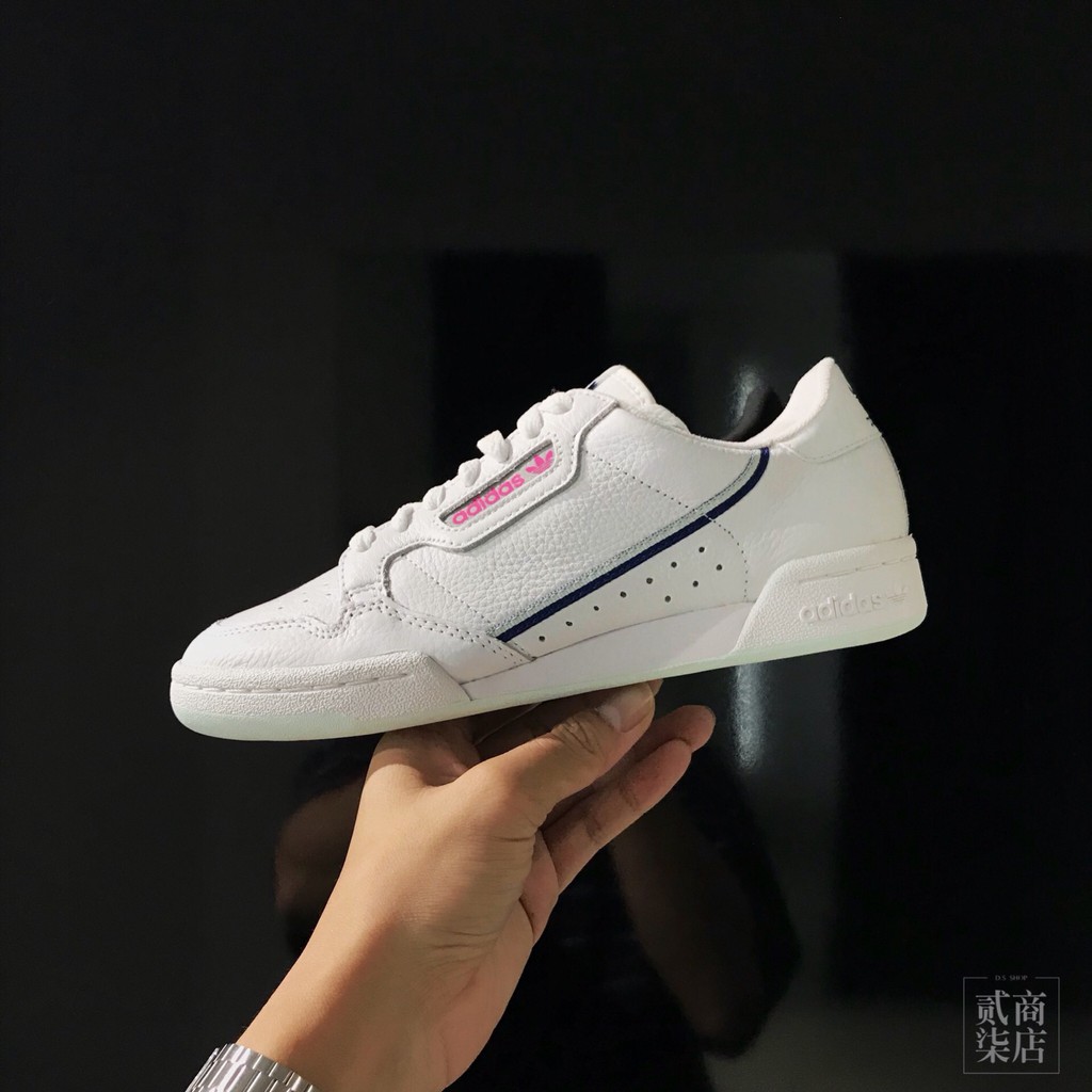 貳柒商店) adidas Originals Continental 80 女款白色粉復古休閒鞋G27725 | 蝦皮購物