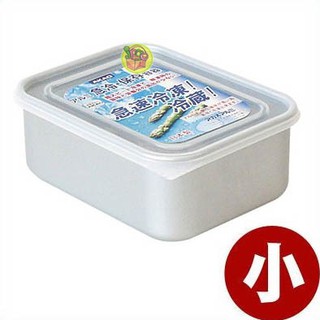 【JPGO日本購】日本製 Akao alumi 鋁製保冷保鮮盒 食材急速冷凍解凍~深型 小款 1.2L