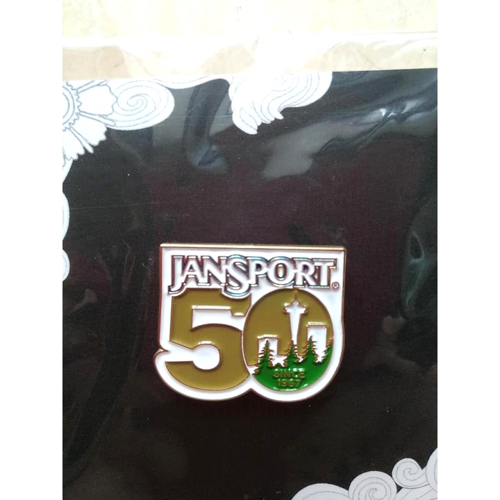 【全新商品】JANSPORT 50週年 紀念徽章 背包佩章 衣領章 帽徽