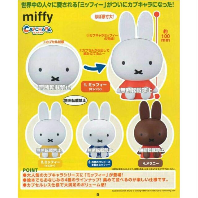 【Egg man】 限預購者下單  萬代 miffy 米菲兔 環保 扭蛋 轉蛋 全套四款合售