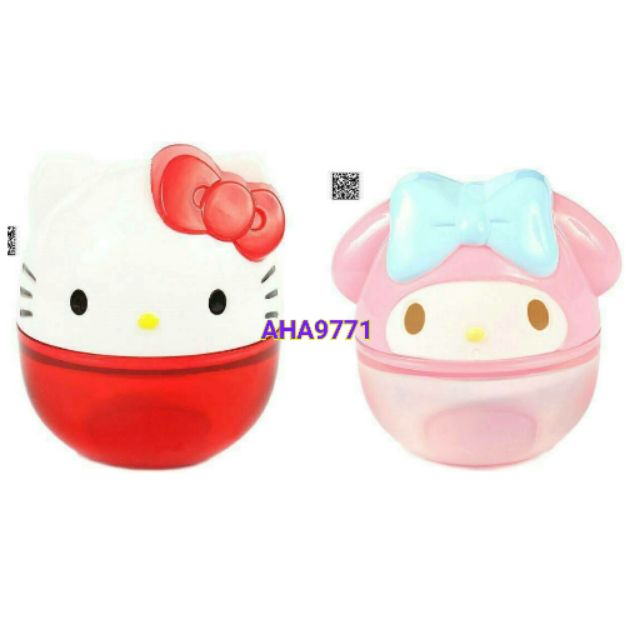 3比8館 正版～三麗鷗-HELLO KITTY，美樂蒂 迷你造型削筆器（可削木鉛筆.眉筆）