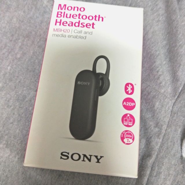 全新 Sony MBH20 單聲道藍芽耳機