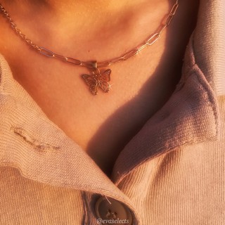 Butterfly Unique Instinct necklace 保色蝴蝶獨特直覺項鍊
