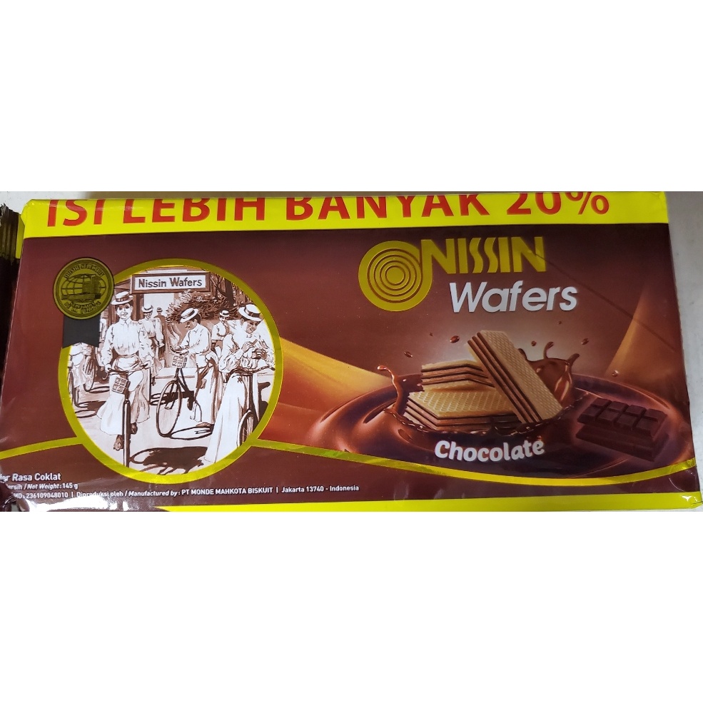 NISSIN WAFER CHOCLATE 145 gr