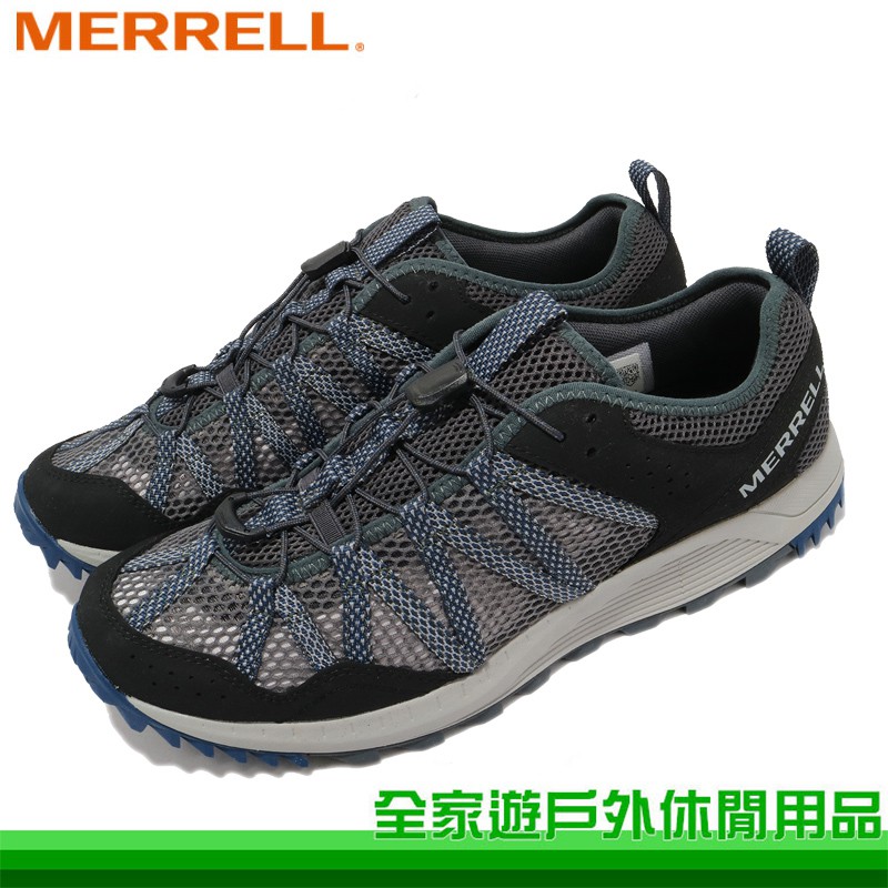【全家遊戶外】MERRELL 美國 男 水陸兩棲運動鞋 US11/29cm 鐵灰/深藍ML036115