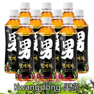 COCOLING 韓國 Kwangdong 男茶340mlX10瓶 枳椇子茶 韓國便利商店熱賣商品 夏天必備品 現貨