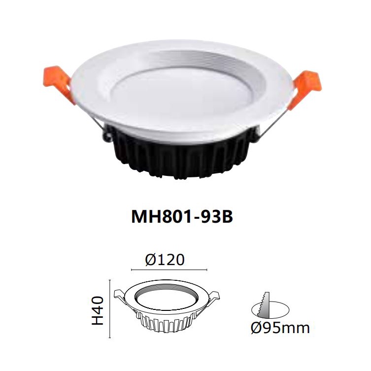 🌟MARCH🌟LED 10W 崁燈 9.5cm 嵌燈 櫥櫃燈 三段變色 MH801-93B