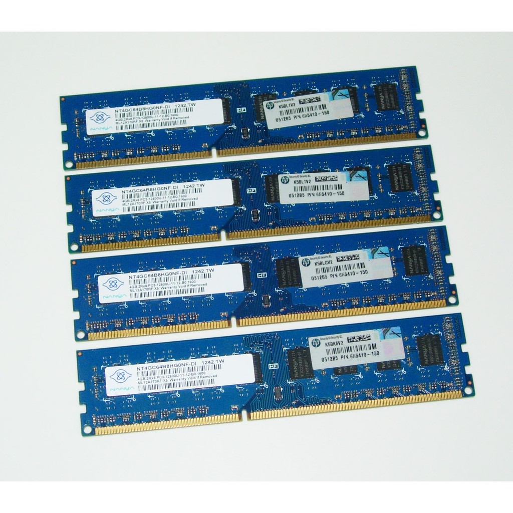 【大媽電腦】南亞 NANYA DDR3 1600 4G 記憶體 雙面顆粒 4支一拍=16G 不拆賣