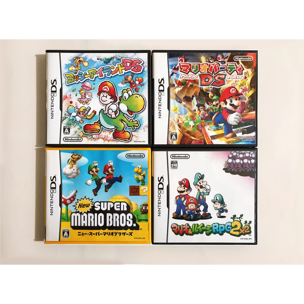 任天堂 Nintendo NDS NDSL 超級瑪莉歐兄弟 瑪莉歐與路易吉 耀西之島 瑪莉歐派對卡匣