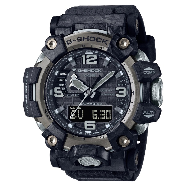 CASIO卡西歐 G-SHOCK GWG-2000-1A1 陸上極限太陽能雙顯運動腕錶 / 黑 54.4mm