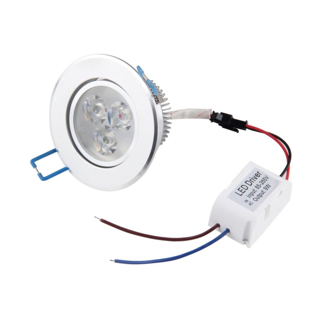 9w Led 筒燈吸頂嵌入式照明燈照明燈泡 + 驅動器節能