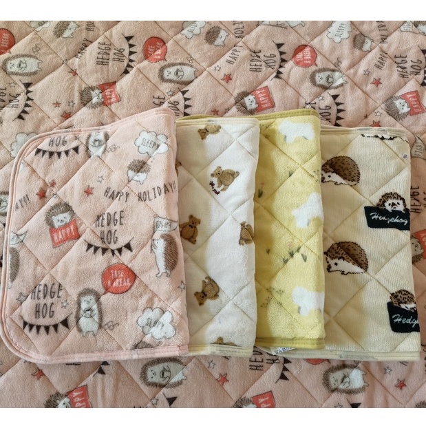 ♡dora♡ 台灣現貨 出口日本 小動物 刺蝟 法蘭絨 枕墊 枕頭套