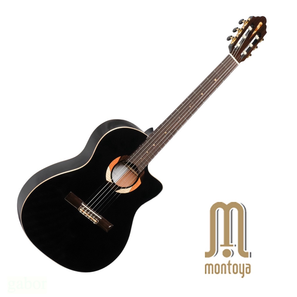 Montoya MPF-10S-Black 面單板 39吋 古典吉他 跨界吉他【黃石樂器】