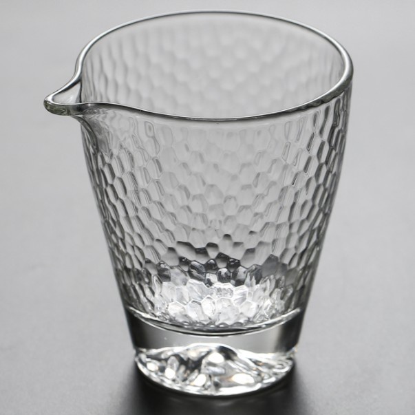 （皇家茶莊）創意日式雪山玻璃公道杯套裝加厚耐熱錘紋水晶分茶器功夫茶具配件