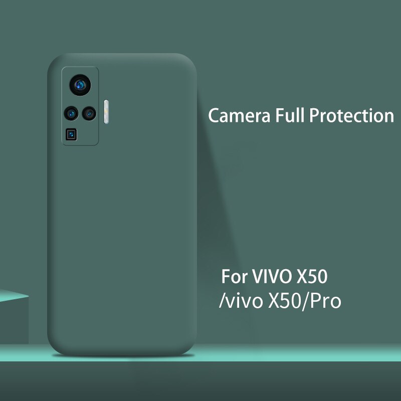Vivo X70 X60 Pro 5G / X50 Pro 保護套液體矽膠全包蓋, 適用於 vivo X70 / X50