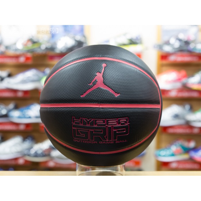 NIKE JORDAN HYPER GRIP 橢圓紋 黑紅 戶外實戰 7號 籃球 BB0622-057