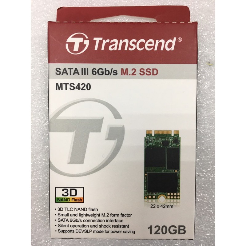 Transcend 創見 全新盒裝 MTS420 120GB SSD M.2 2242