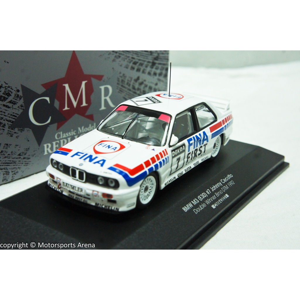 【現貨特價】1:43 CMR BMW M3 E30 #7 DTM 1992 Johnny Cecotto 德國房車賽