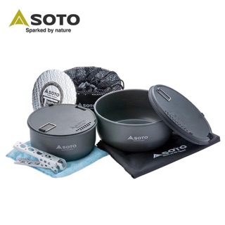 (現貨)日本SOTO 全方位鍋具組 SOD-501 戶外鍋具9件組 套碗組合 套裝鍋組 炊具 鍋具