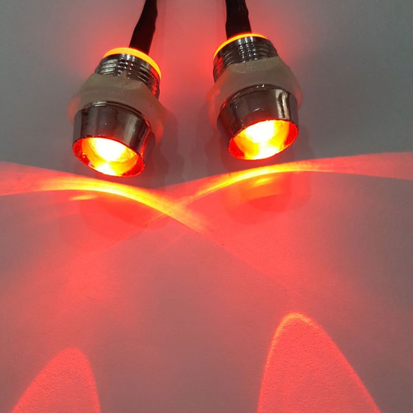 ◣瘋玩具◥車燈 2燈(2紅光)10mm LED 附12mm燈杯 1/8 1/10遙控車大燈/尾燈 電車/油車引擎車 偉力