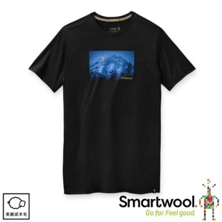 【SmartWool 美國 男 Merino Sport 150 山徑夜光T恤《黑》】SW016446/排汗衣/ 機能衣