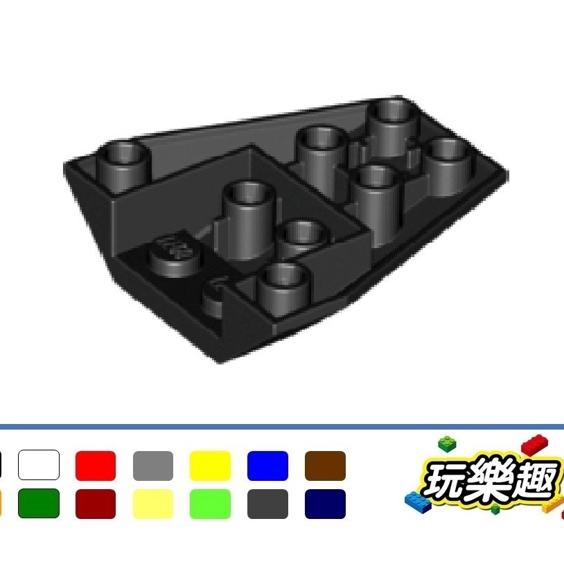 玩樂趣 LEGO樂高 13349 / 4855 4x4 Triple Inverted 楔形磚 二手零件 2F40F-C