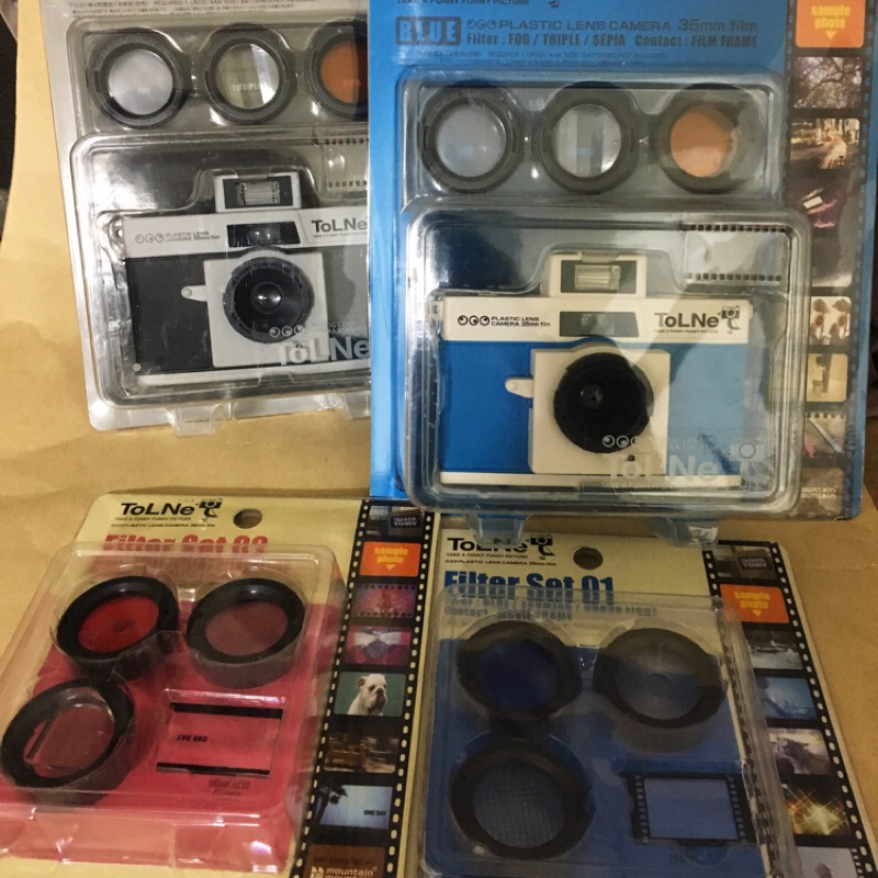 日本設計相機ToLNe/藍黑兩組+兩組濾鏡