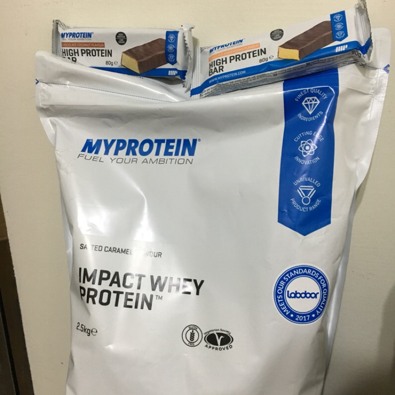 Myprotein 咸味焦糖2.5kg + 蛋白棒*2 套餐