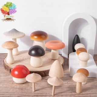 【樹年】蒙氏木製仿真採蘑菇遊戲 寶寶早教專注力訓練趣味摘蘑菇木質玩具