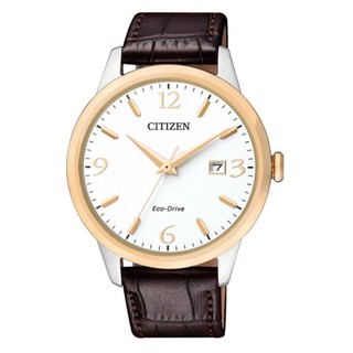 CITIZEN 星辰錶 BM7304-16A 簡約時尚光動能對錶男款 /白面 40mm