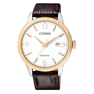 CITIZEN 星辰錶 BM7304-16A 簡約時尚光動能對錶男款 /白麵 40mm