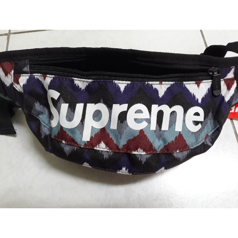 supreme 腰包 包包 側背包 深色 暗色 紅白藍紫色系列 紋路