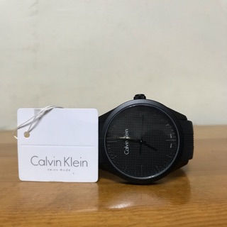 Calvin Klein CK號碼:K5E51TD1 手錶 腕錶 簡約 運動時尚 Logo 黑色橡膠皮帶(二手品)