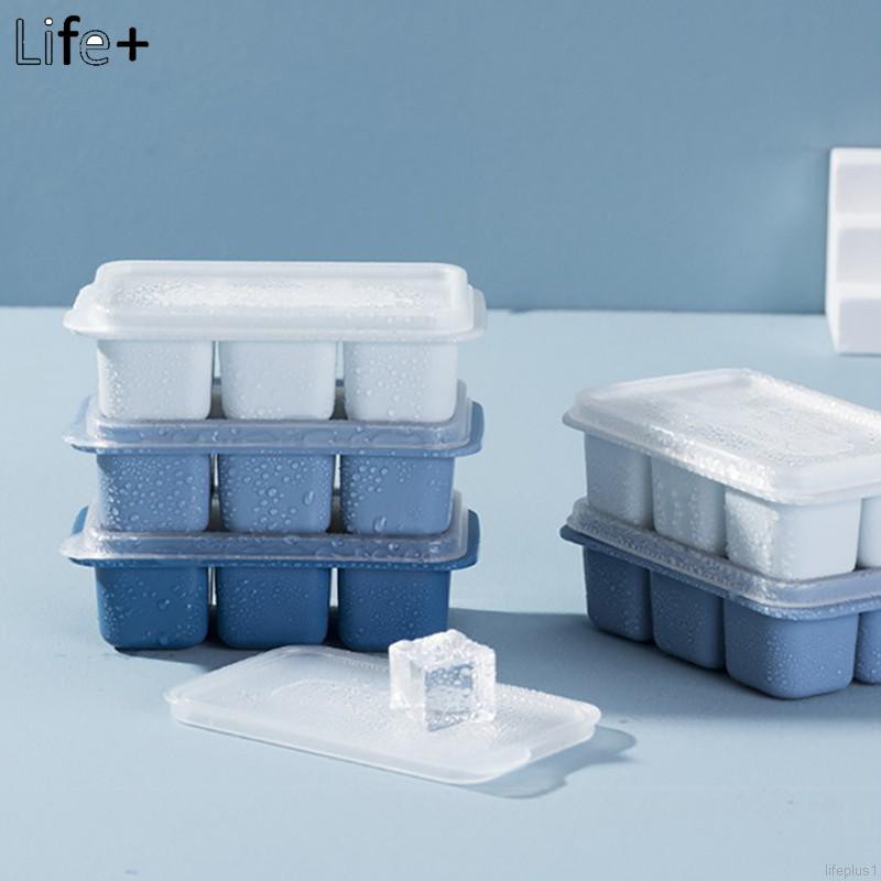 Life +DIY冰塊快速冷凍機家用冰盒小格冰塊模具套裝帶蓋家用冰格三件套