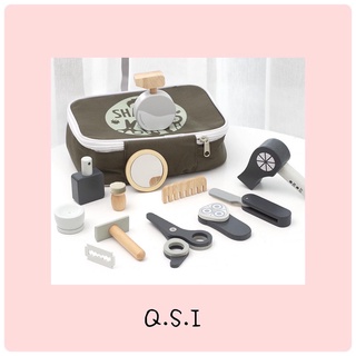 男孩理髮木製玩具質感手提包👜 化妝包 木製玩具 扮家家酒