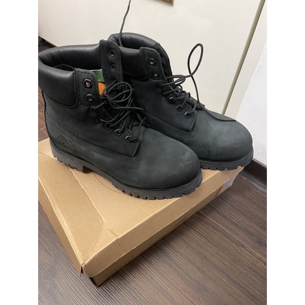 Timberland 男款黑色絨面Radford 6吋防水靴