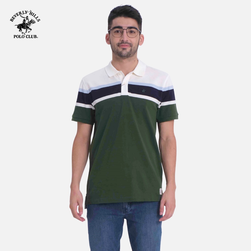 Beverly Hills polo Club - 男士短袖 polo 衫常規款綠色 GR-BHPC PMRSS20TL
