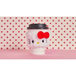 ♥小花花日本精品♥Hello Kitty x lawson聯名限量杯套隔熱杯套咖啡杯套萬用隔熱套日本限量11600206