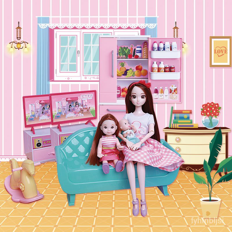 【新款】芭比丹路娃娃夢想豪宅超大別墅房子女孩公主洋娃娃玩具套裝大禮盒