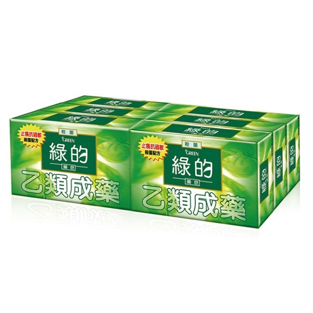 綠的藥皂 (乙類成藥) 80g 6個一組 藥皂
