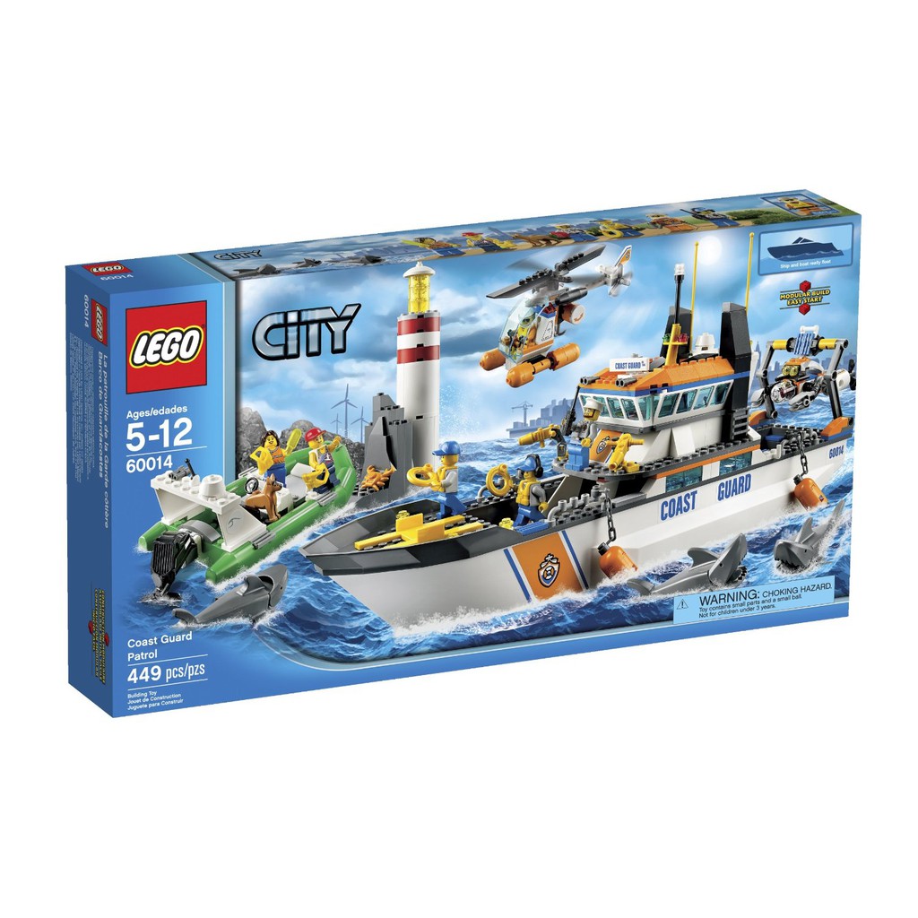 含盒全新未拆現貨 LEGO City 城市系列 60014 Coast Guard Patrol (絕版) 最後一組