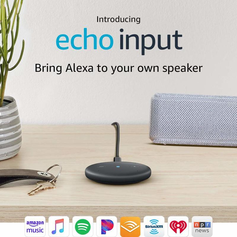 亞馬遜Amazon Echo Input 智慧家庭Alexa智能聲控管家AI語音助理 非Echo Dot