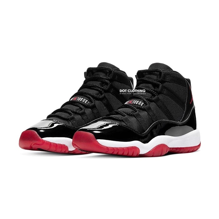 Nike Jordan 11 Bred 黑紅 限定 喬丹 籃球鞋 大魔王 女鞋 378037-061 DOT聚點